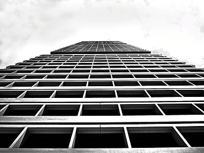 architecture, building, high-rise, low angle shot, perspective