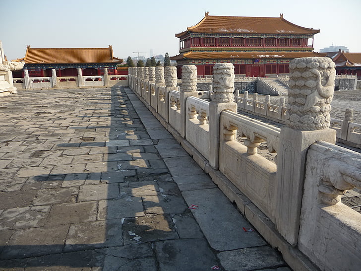 o Museu do Palácio Nacional, a cidade imperial, mármore branco, Ásia, Pequim, China - Ásia Oriental, arquitetura