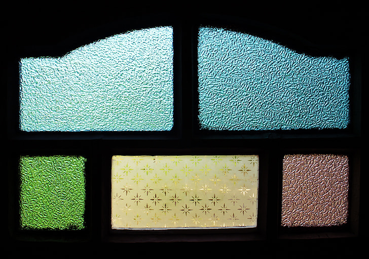 finestra, vidre, vidrieres, color, colors, vell, Marc