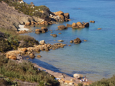 Gozo, Pantai, sepi, tenang, laut