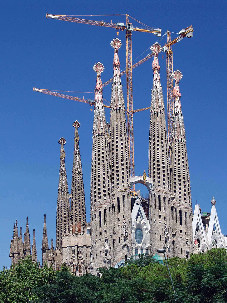 Sagrada familia, Barcelona, Španělsko, kostel, Katalánsko, La sagrada familia, zajímavá místa