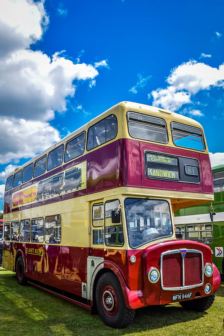 buss, retro, reise, design, kjøretøy, klassisk, britiske