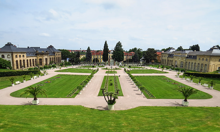 Gotha, Castle, Taman, Taman, Orangery, Barok