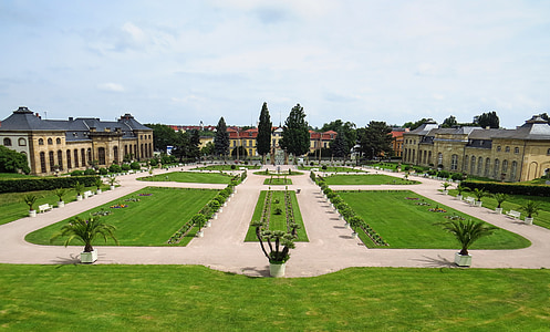 gotha, castle, garden, park, orangery, baroque