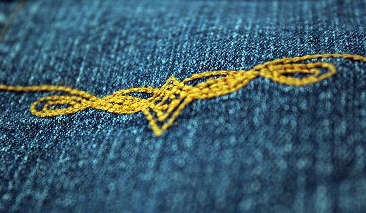 plano de fundo da sarja de Nimes, fundo azul jeans, azul, sarja de Nimes, plano de fundo, matéria têxtil, textura
