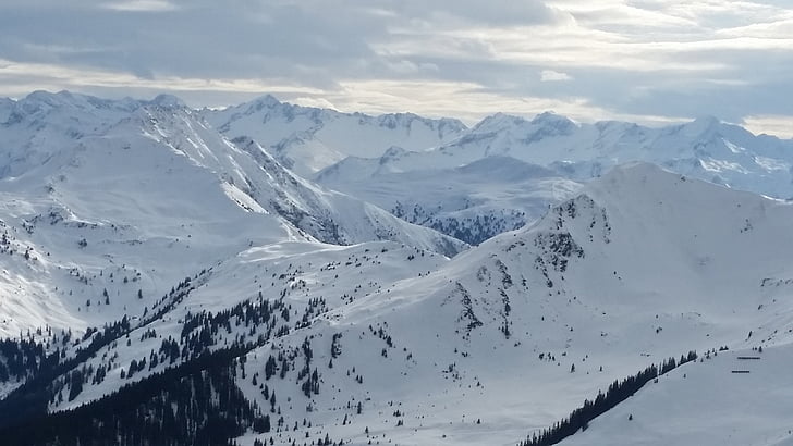 montagnes, neige, hiver, Tyrol, montagne, nature, température froide