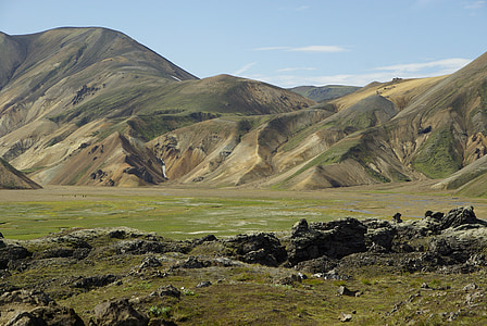 Islandija, landmannalaugar, Trekas, kalnų, Gamta, kraštovaizdžio, Scenics