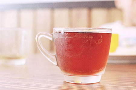 飲料, 黒茶, ガラス