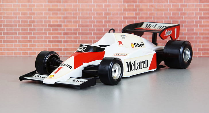 McLaren, Formula 1, Alan prost, auto, hračky, model automobilu, model