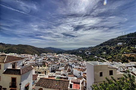 ojén, cảnh quan, người da trắng, Sierra de las nieves, phổ biến kiến trúc, bầu trời