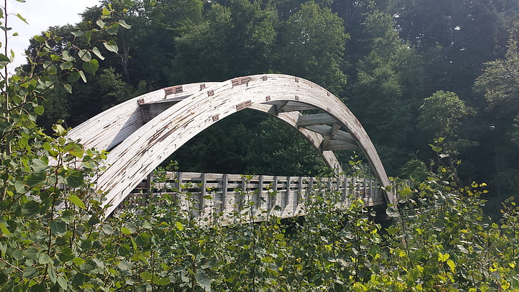 Holz, Brücke, Vermont, Intervale, Fußgängerbrücke, Natur, Brücke - Mann gemacht Struktur