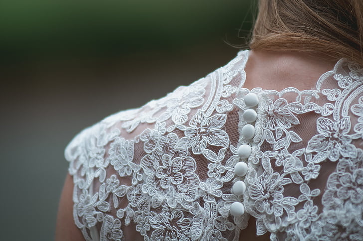 close-up, dress, lace, person, woman