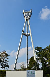 Berlin, Flutlicht, Beleuchtung-mast, Sportstadion, Friedrich u, Jahn, Sportpark