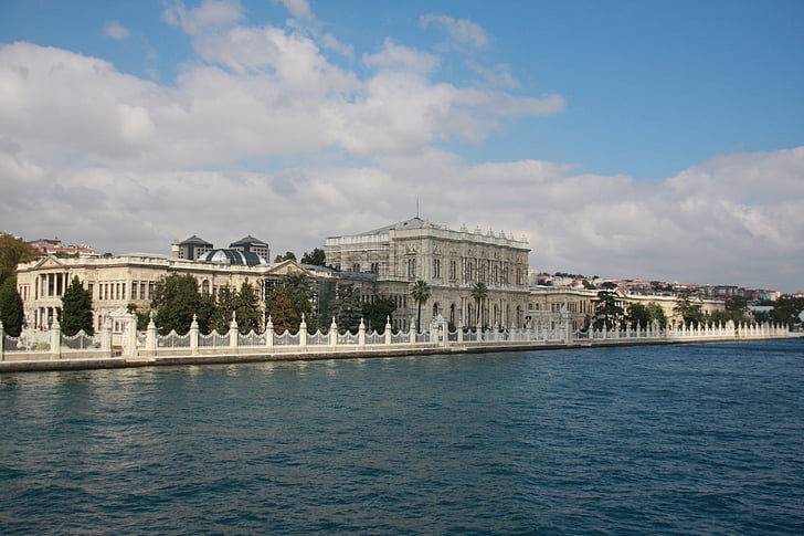 Dolma bache, Palácio, Palácio Dolmabahçe, Turquia, Istambul