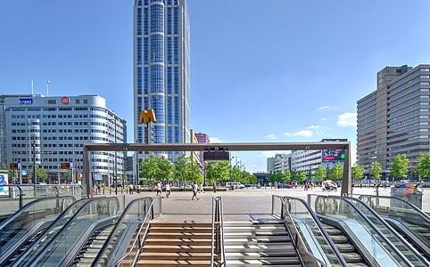 Rotterdam, horitzó, centre de la ciutat, Països Baixos, punt de referència, arquitectura, Europa