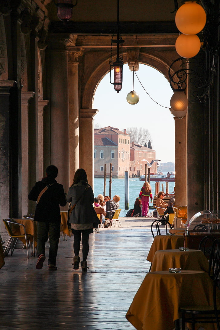Venedig, Lagoon, Markusplatsen, passagen, Outlook