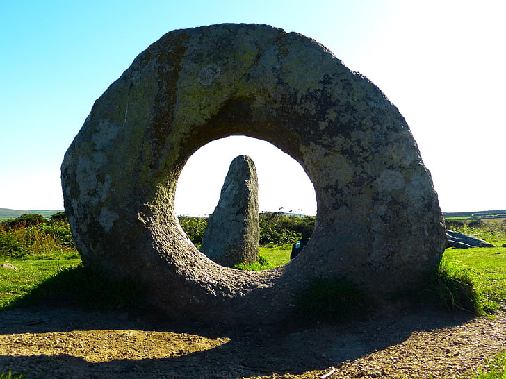 mannen-an-tol, baksteen, Cornwall, Zuid-klier, graniet, megalithformation, menhir