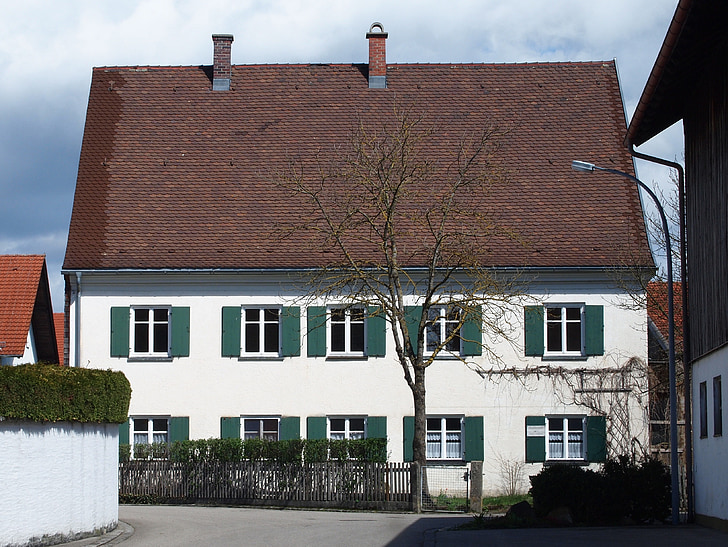 Altdorf, baznīcā, mācītāja māja, mariae himmelfahrt, ēka, māja, fasāde
