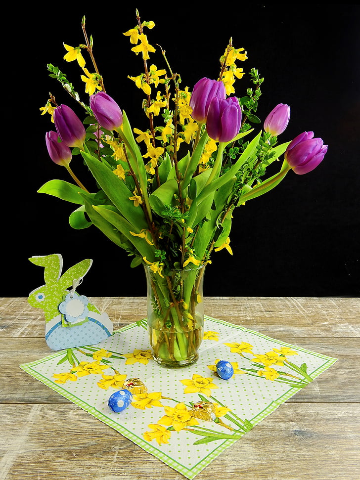 tulipanes, flores, flor, floración, primavera, flores de corte, flores de primavera