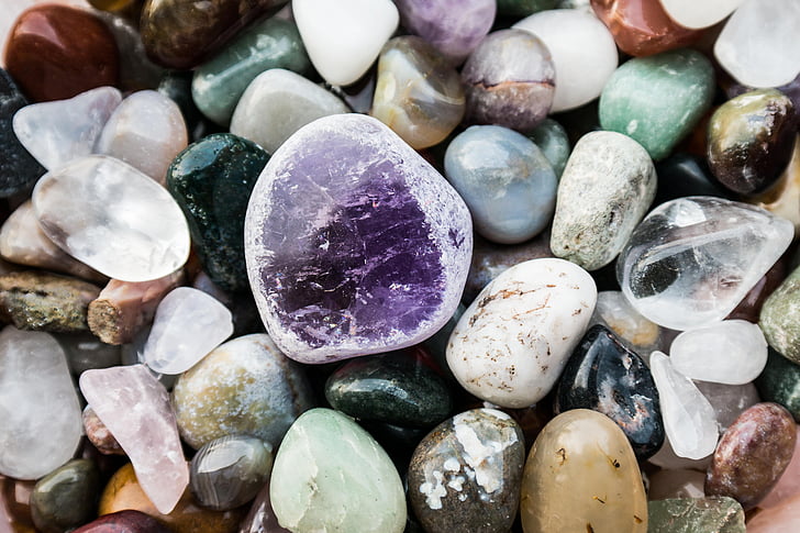 полускъпоценни камъни, скъпоценни камъни, минерали, цветни, светъл, блясък, полиран