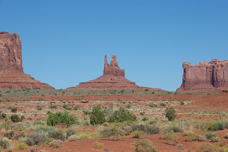 Spojené státy americké, krajina, Příroda, Panorama, Národní park, Monument valley, Hill
