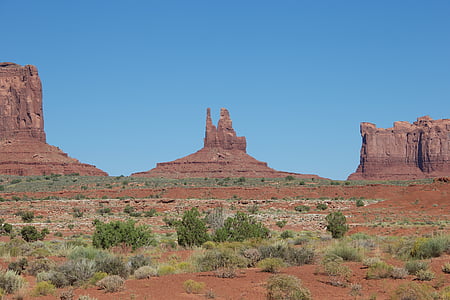 Estados Unidos, paisaje, naturaleza, panorama, Parque Nacional, Valle del monumento, colina