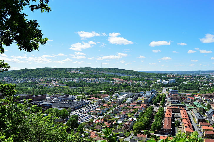 Huskvarna, City, locaţie, Jönköping, Suedia, clădiri, Casa