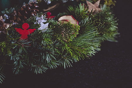 acorn, angel, blur, celebration, christmas, christmas decorations, Christmas ornaments