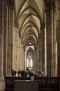 nave, dom, church cathedral, church, building, house of worship, columnar