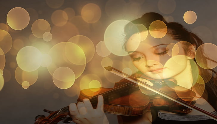 violín, artista, Solistin, instrumento, músico, instrumento musical, mujer