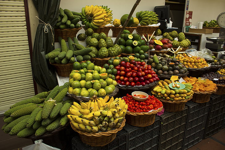 sadje, glasba, zdravo, sadje, prodajalna sadja, vitamini, Frisch