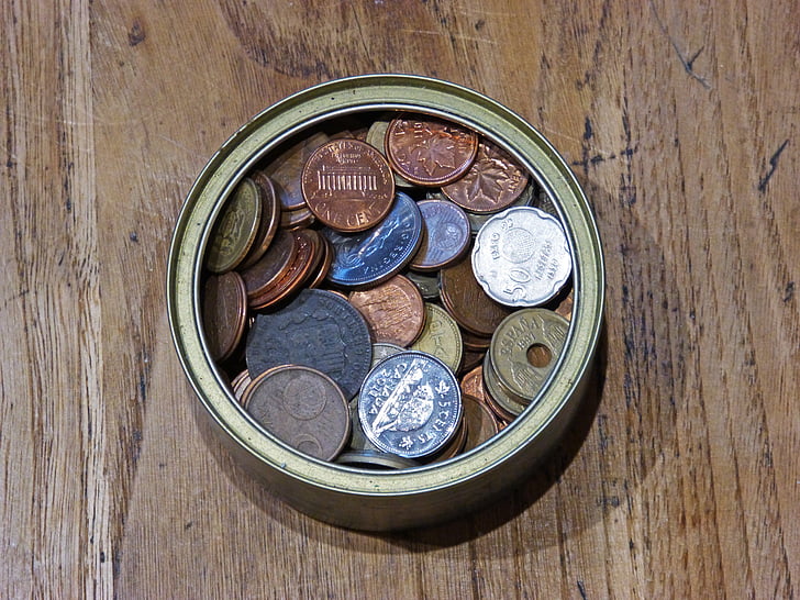 mynt, pengar, kan, Collection, mynt, valuta, Finance