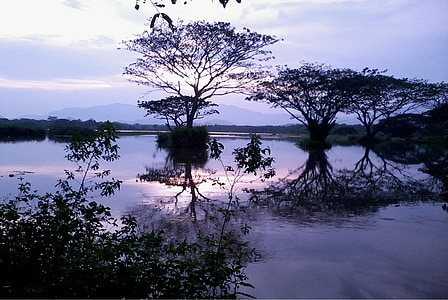 nature, réservoir, Sky, Sri lanka, eau, Ceylan