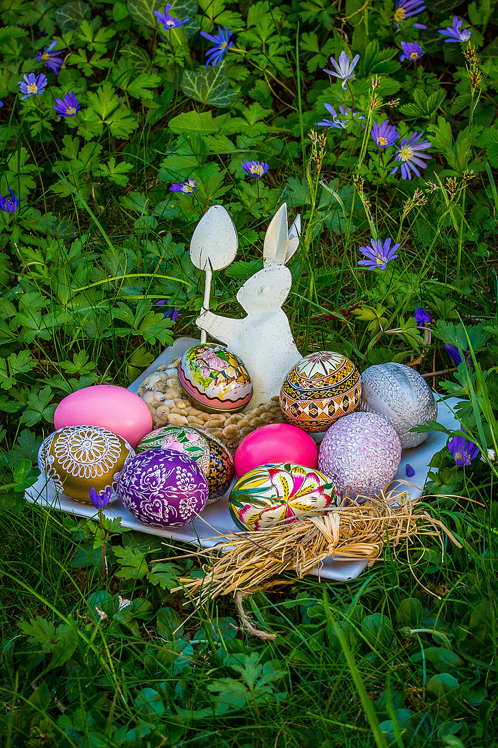 Veľkonočné, Veľkonočné vajíčko, Veľkonočné hniezda, vajcia, veľkonočné vajíčka, Veľkonočný pozdrav, Veľkonočný motív
