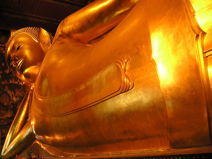 Buda, or, enorme, gran, Tailàndia, Sud-est, Àsia