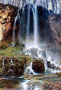 Водопад, Вирджиния, Природа, пейзаж, воды, живописные, скалы