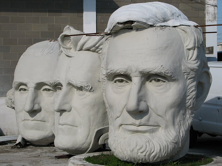 Lincoln, Washington, skulptur, president, Texas, historie, bust