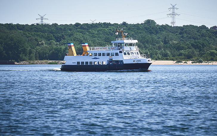 Kiel, ferry, firth de Kieler, Laboe, de la nave, mar, Mar Báltico