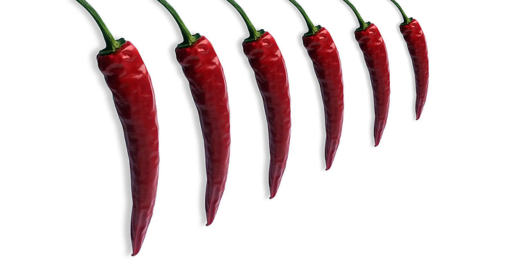 pepper, chili, chili pepper, skarpe, rød, Asia, pods