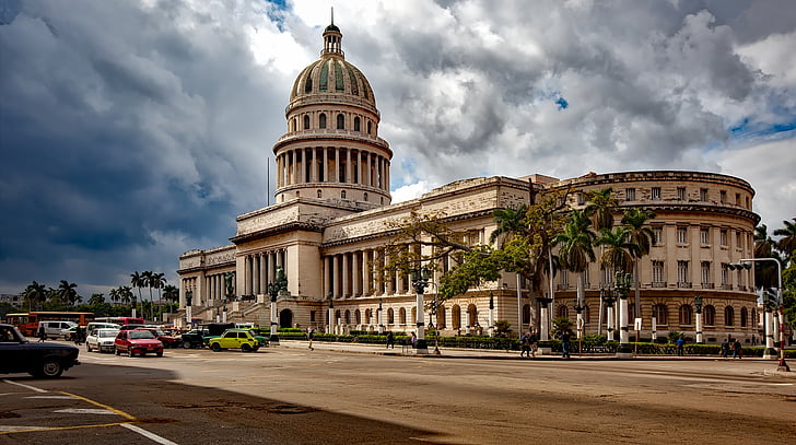 Havana, kuba, Kapitolija ēkas, arhitektūra, orientieris, vēsturisko, pilsēta