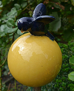 градински глобус, плътна топка от глина, Градина