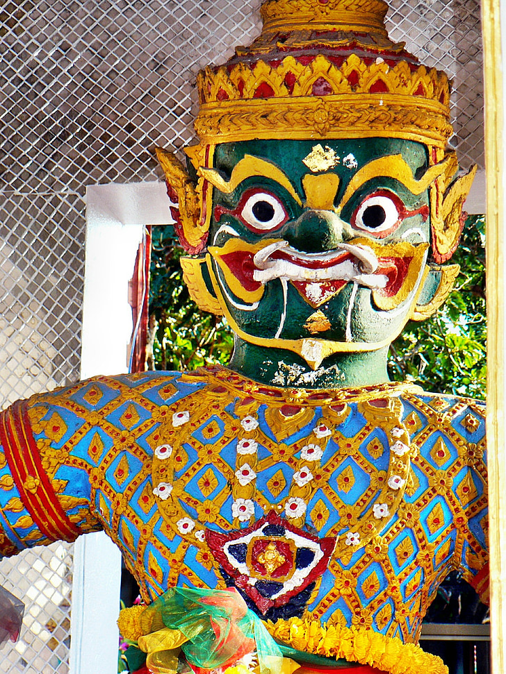 Thaïlande, Bkk, Palais Royal, divinité, tuteur, Temple, monument