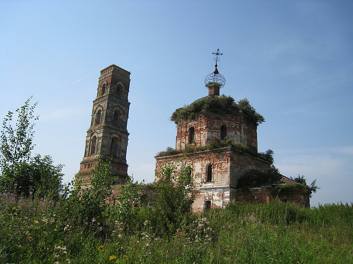antiguo, Iglesia, Rusia, arquitectura, viajes, religión, Turismo