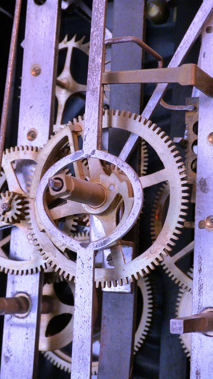 trybko, mechanismus, Gear, mechanika, hodiny, hodinky
