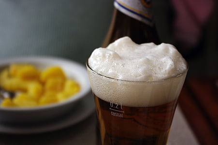 ποτό, Μπίρα, αφρό της μπίρας, αφρώδες υλικό, λευκό, Γαλήνη, υπόλοιπο