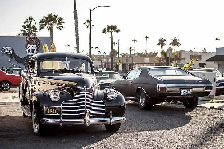 Vintage, Chevrolet, ocean, clasic, masina, maşină de epocă, transport