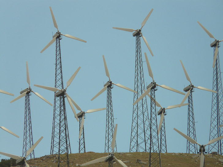 mølle, windräder, vindmøllepark, vindkraft, nuværende, energi, miljø