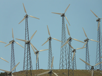 pinwheel, windräder, wind park, wind power, current, energy, environment