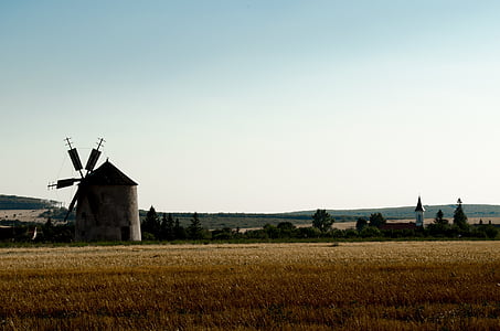 Mill, vindmølle, gammel vindmølle, monument, hele vindmøllen, Bakony mountain vindmølle, gabonaőrlő