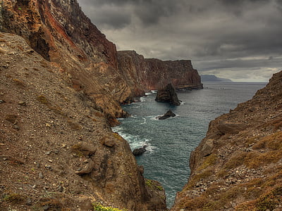 Ponta de são lourênço, Madeira, Sea, Rock, rannikul, Ocean, Portugal